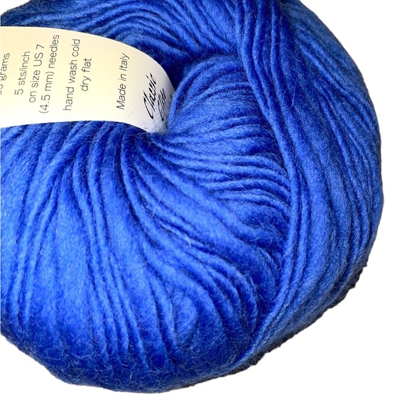 Lot of 10 Classic Elite Desert Thick Thin Single Ply Worsted Wool Yarn Blue - Picture 4 of 8